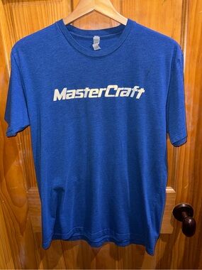MASTERCRAFT Blue Cotton Tee - size large